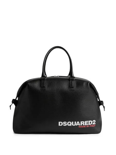 Geantă Dsquared2 cu imagine negru