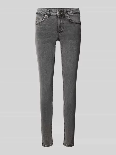 Jeansy o kroju skinny fit z wpuszczanymi Liu Jo White