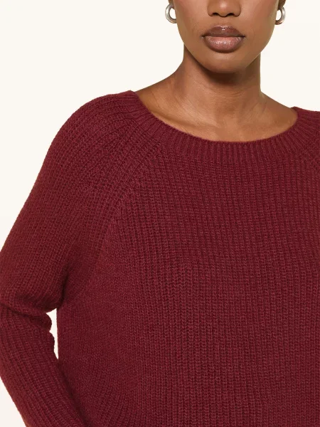 Weekend Max Mara Svetr Xeno S Rukávy tmavě červená