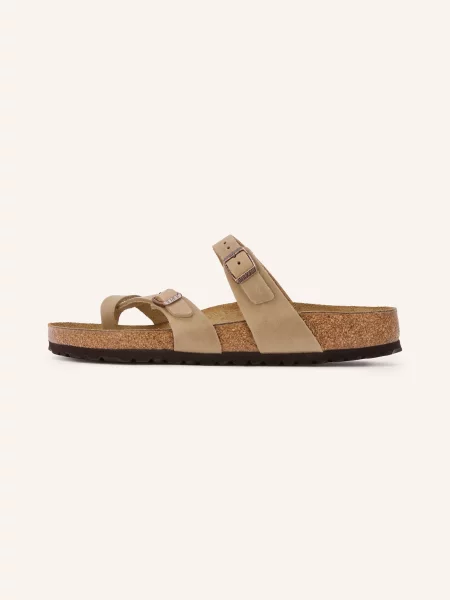 Birkenstock Žabky Na Mayari černošedá béžové