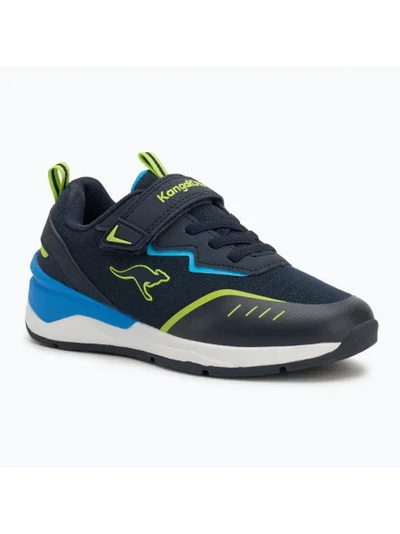 Детски обувки KangaROOS KD-Batter EV dark navy/lime синьо