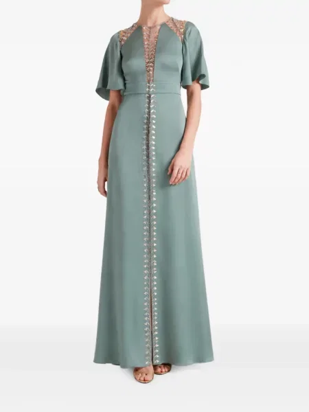 Rochie maxi Temperley London verde