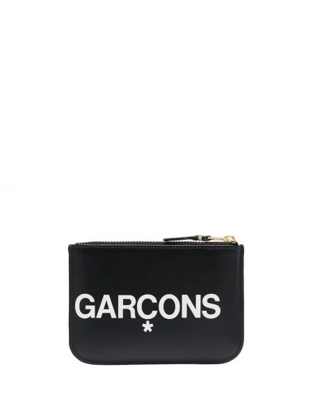 Raštuotas mažas piniginė Comme Des Garçons Wallet juoda