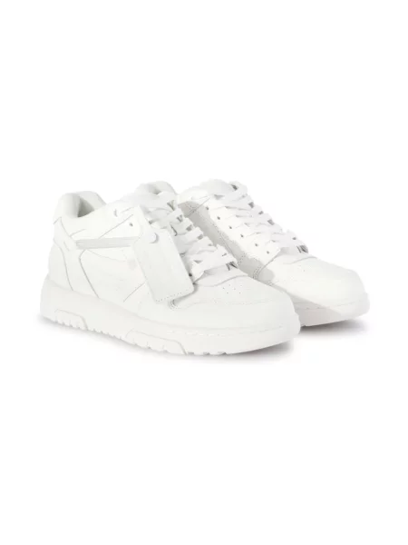 Sneakersy Off-white skórzane biznesowe białe