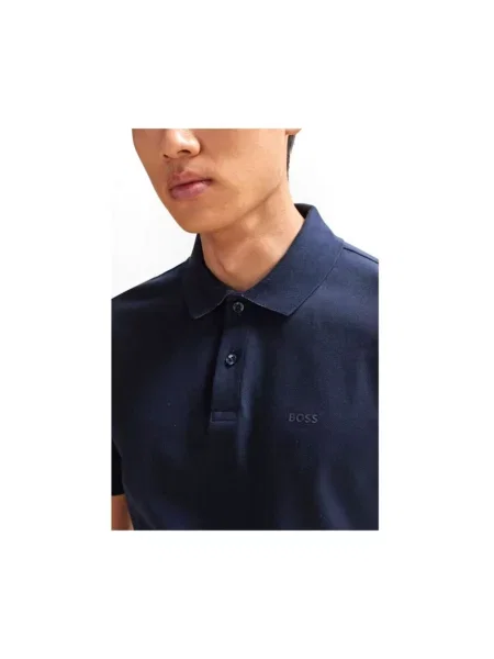BOSS polo Parlay niebieska