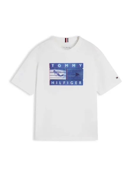 Tommy Hilfiger majica za djecu od pamuka bijela