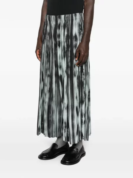 Ριγέ παντελόνι Homme Plissé Issey Miyake μαύρο