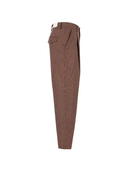 Pantaloni Eleventy cu model pepito maro
