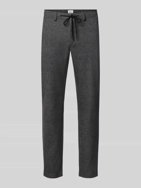 Spodnie dresowe o kroju tapered fit z dodatkiem model Phil KBE' Brax