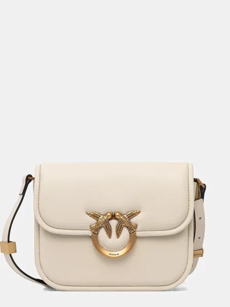 PINKO Torebki Kobieta ONE SIZE Skóra Love Box FL Mini biały