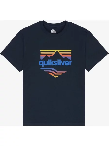 Koszulka Quiksilver EV Horizon Fade granatowa pomarańczowa XS niebieska