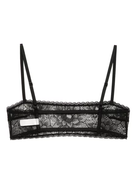Sutien bandeau Kiki De Montparnasse din dantelă negru