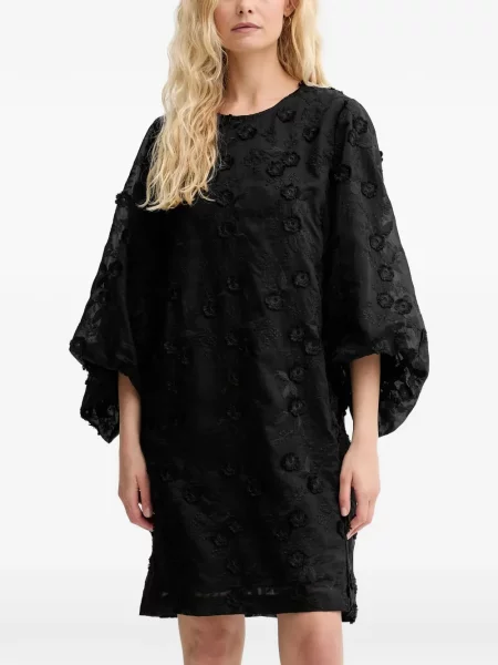 Rochie mini Munthe cu model floral de costum negru