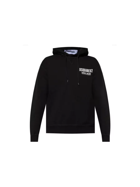 Mikina s kapucňou Dsquared čierna