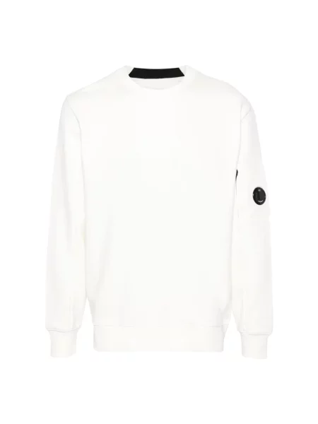 Bluza C.p. Company z okrągłym dekoltem biała