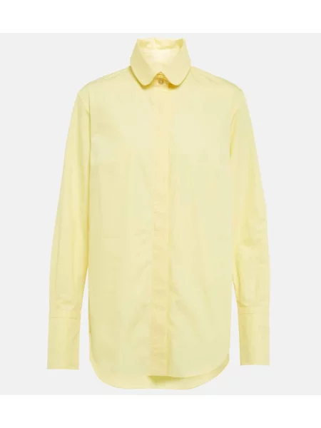 Cămașă Patou din poplin galben