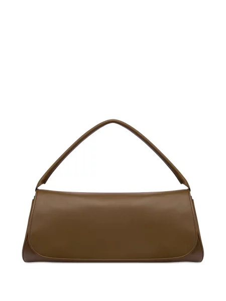 Torebka skórzana Alberta Ferretti skórzana brązowa