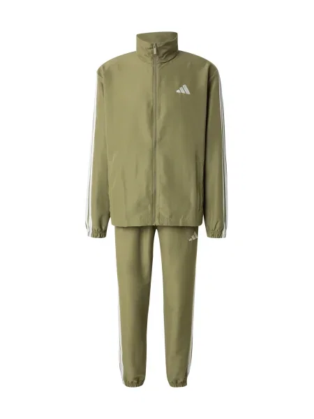ADIDAS SPORTSWEAR Tepláková souprava olivová / bílá khaki