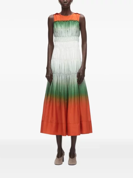 Rochie midi 3.1 Phillip Lim portocaliu