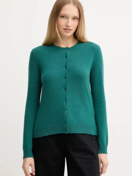 United Colors of Benetton kardigan wełniany lekki zielony