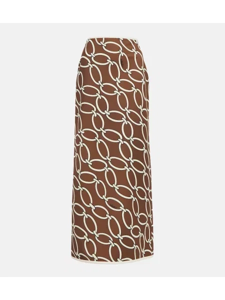 Maxi krilo Valentino s potiskom rjava