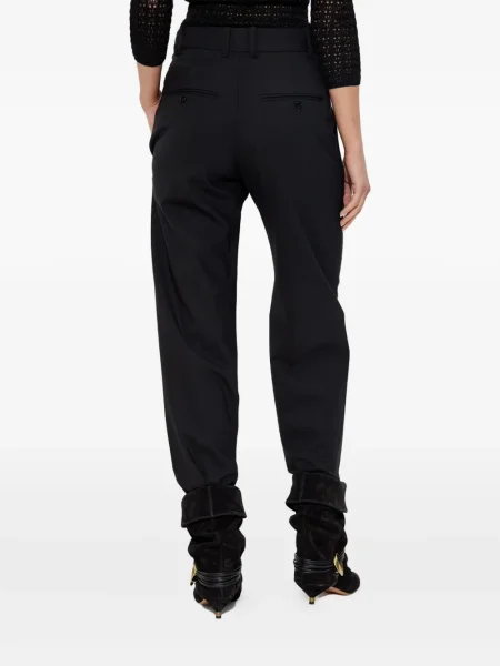 Pantaloni Isabel Marant de lână negru