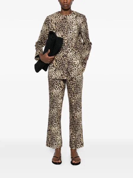 Pantaloni Marella cu imagine cu model leopard