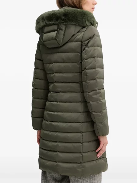 Palton Geox cu glugă verde