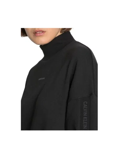 Sukienka Calvin Klein z logo czarna