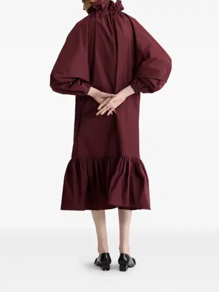Rochie Patou cu funde de costum maro