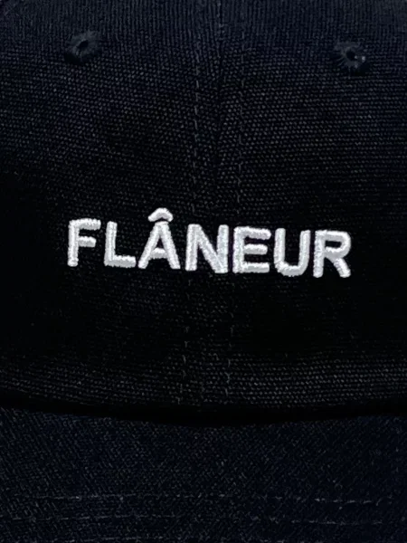 Șapcă Flâneur cu broderie negru