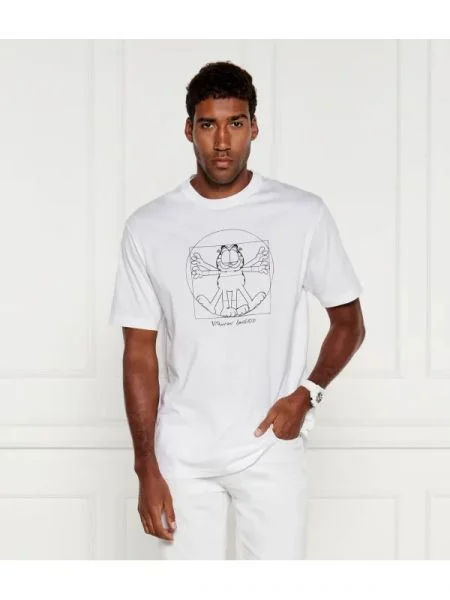 Iceberg Tricou ICEBERG X GARFIELD alb