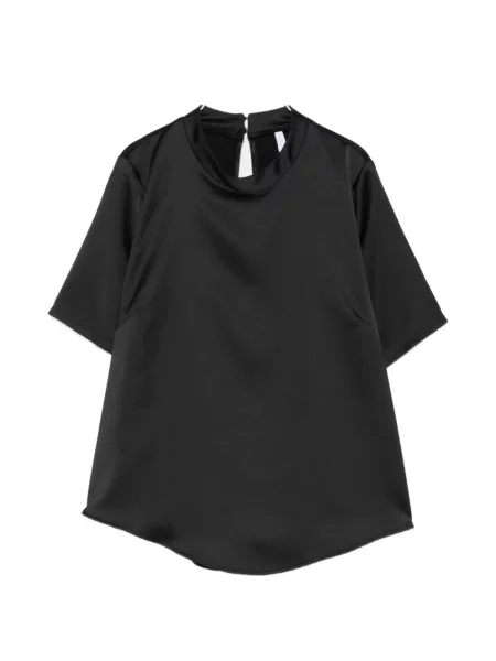 Scurt bluză Imperial din satin negru