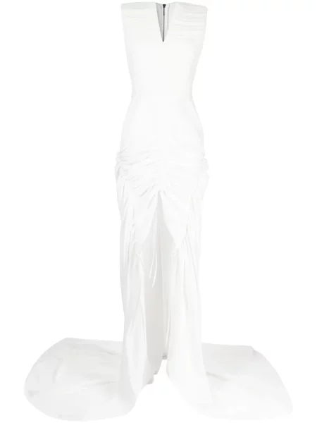Rochie maxi Maticevski lungă alb
