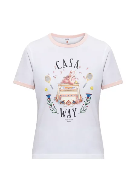 Tricou Casablanca cu imagine alb