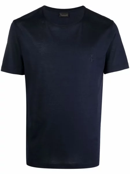 Tricou Billionaire cu broderie albastru