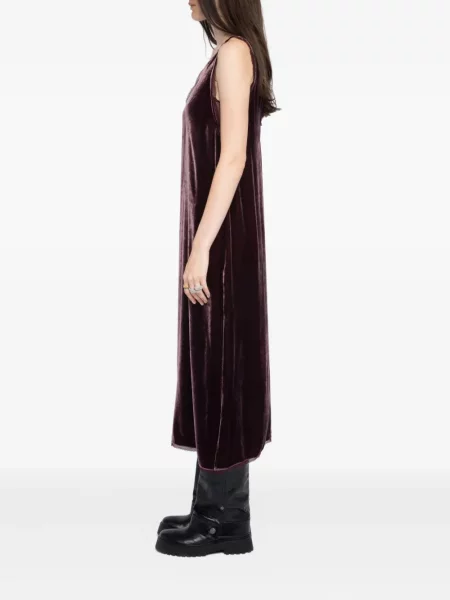 Rochie midi Zadig&voltaire din dantelă până la genunchi de costum roșu