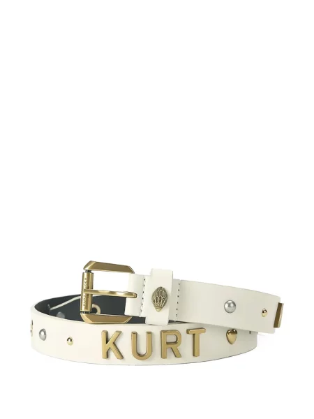 Remen Kurt Geiger London sa kopčom sa šiljcima bijela