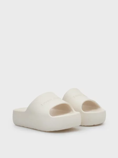 Шлепанцы Tommy Jeans чанки белые
