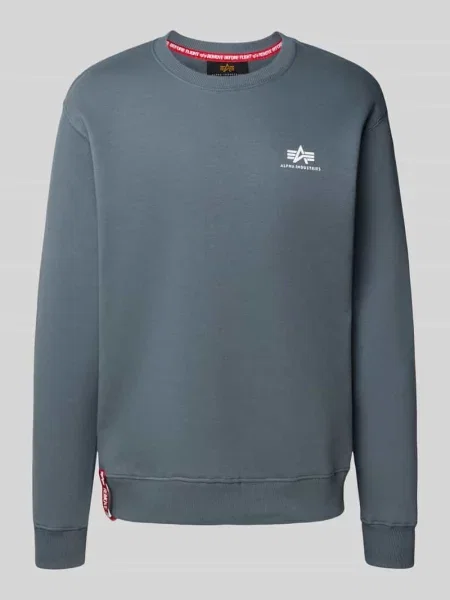Bluza Alpha Industries Basic Small Logo denim blue niebieska