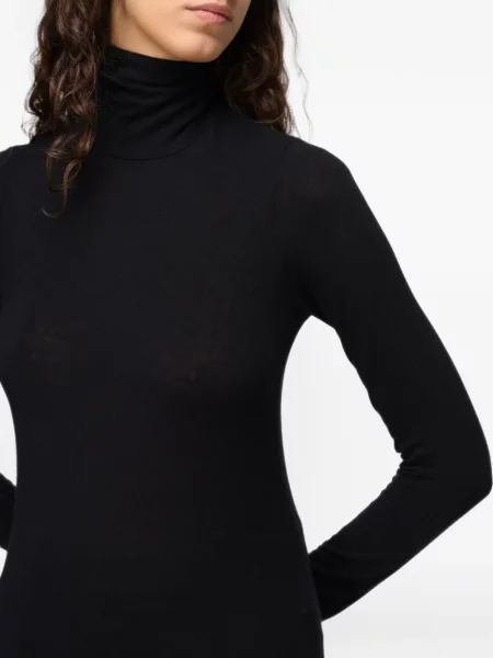 Lung tricou Tela negru