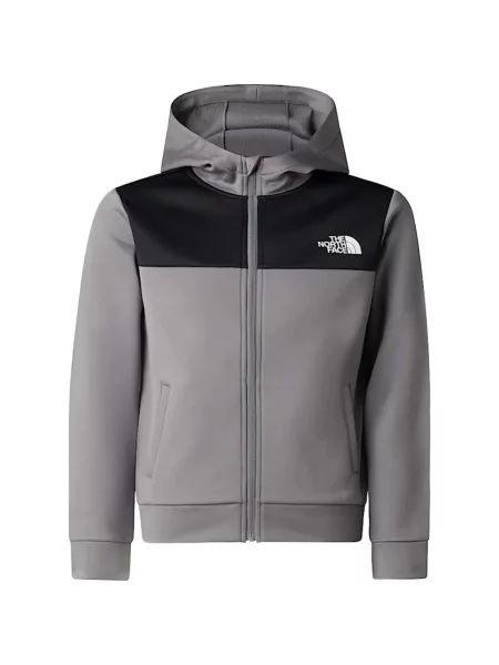 Bluza z kapturem dziecięca The North Face szara