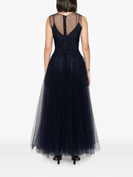 Rochie Marc Le Bihan fără mâneci din tul albastru