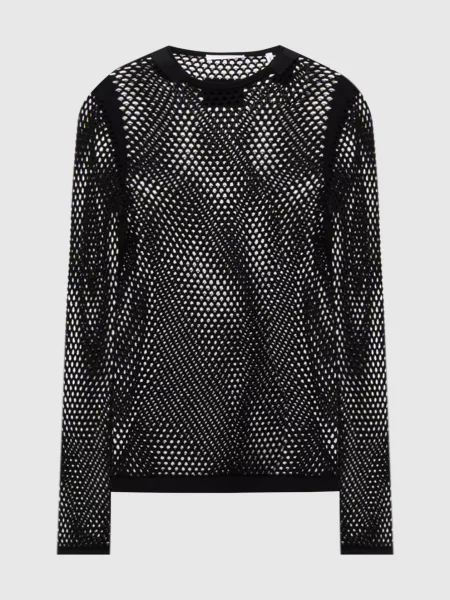 Ажурний джемпер Helmut Lang чорний