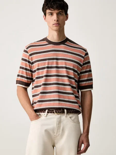 Paul&Shark tricou pentru bărbați cu lână portocaliu