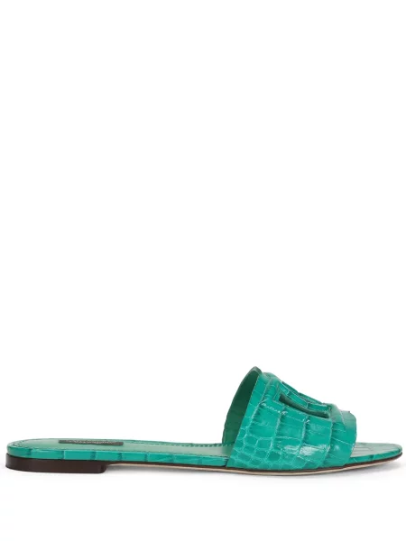 Sandale Dolce & Gabbana din piele verde
