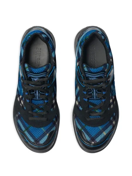 Sneakerși Burberry în carouri albastru