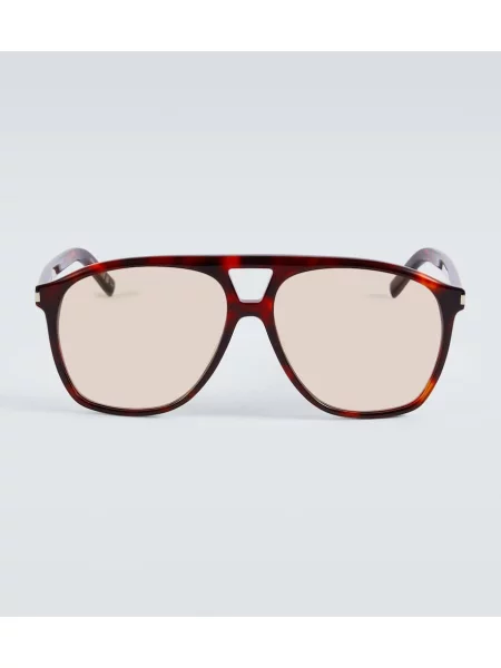 Ochelari de soare aviator Saint Laurent maro