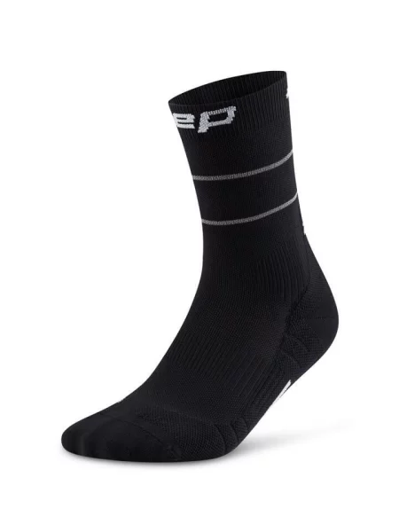 Skarpety do biegania kompresyjne odblaskowe PRO Run Reflective CEP czarne