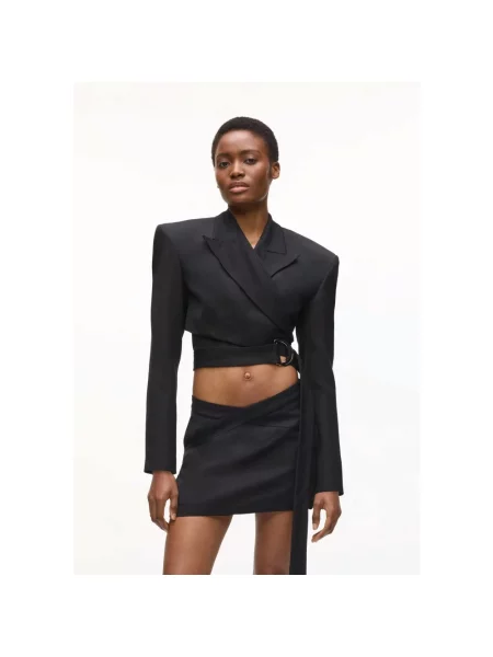 Karl Lagerfeld marynarka z lnu Karl Lagerfeld Studio czarna